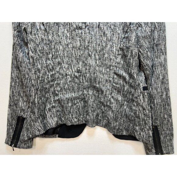 Mossimo Women's Tweed One Button Blazer Long Sleeve Size 10 Black Silver - Picture 12 of 12